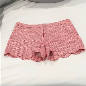 NWT Scalloped shorts; Size 12